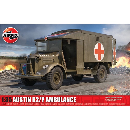 Airfix Austin K2/Y Ambulance 1:35 Scale Model Kit A1375
