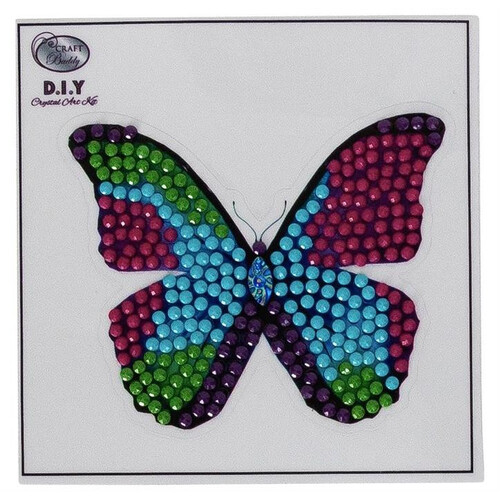Craft Buddy Crystal Art Buddies Sticker Kit - Disco Butterfly 9619