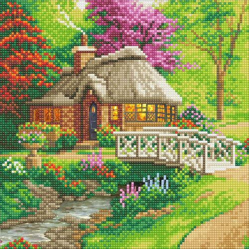 Craft Buddy Crystal Art DIY 30x30cm Kit - Friendship Cottage 9977**