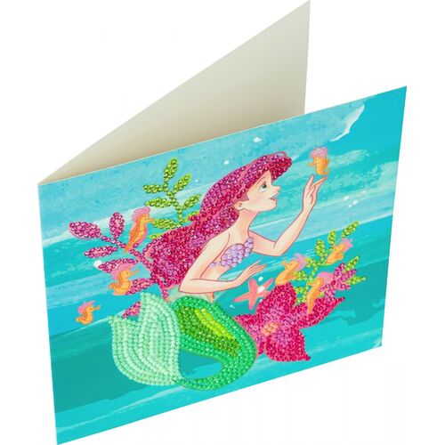 CrystalArt DIY Card Kit - Disney Princess Little Mermaid 0522