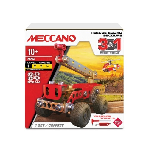 Meccano 3 in 1 Rescue Squad 25203 AMEC11101