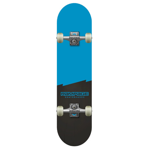 RAMPAGE Plain Third Blue/Black stain 7.75" complete skateboard R2020PLT