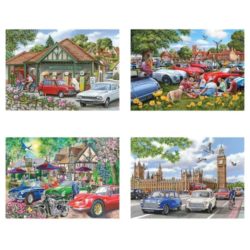 House of Puzzles - Nice Day For a Drive 4 x 500pc Puzzles HP0773