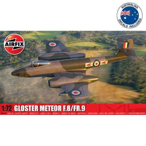 Airfix Gloster Meteor F.8/FR.9 inc Australian Decals 1:72 Scale Model Kit A04067