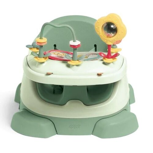 Mamas & Papas Baby Bug 3-in-1 Floor & Booster Seat with Activity Tray - Eucalyptus