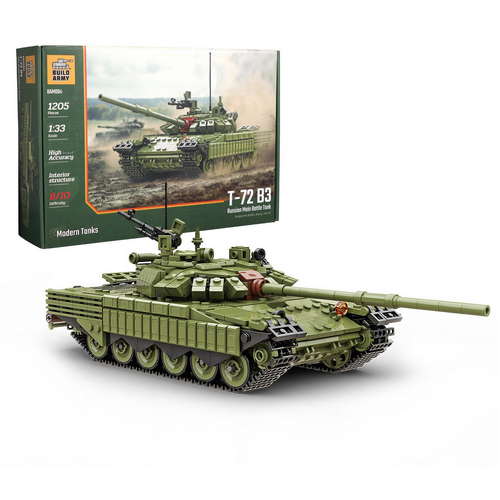 Build Army T-72 B3 Russian Main Battle Tank 1:33 Scale Building Block BAM004