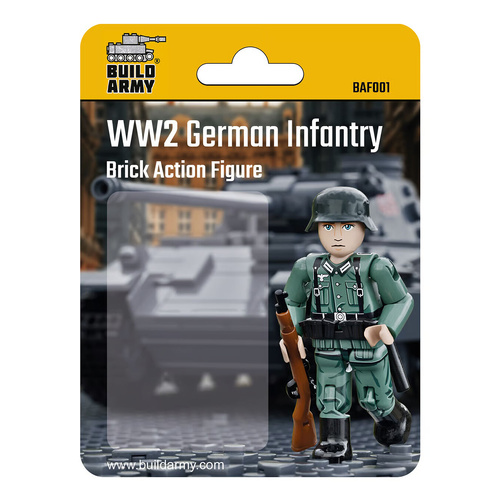 Build Army WW2 German Infantry Soldier Blocks BAF001