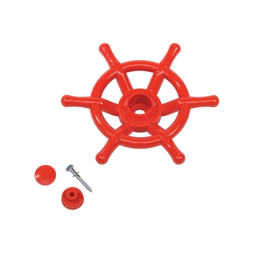 Boat Steering wheel for outdoor playset - RED 350mm