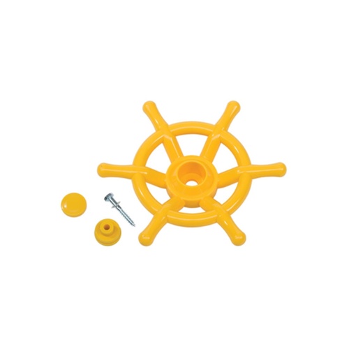Boat Steering wheel for outdoor playset - YELLOW 350mm