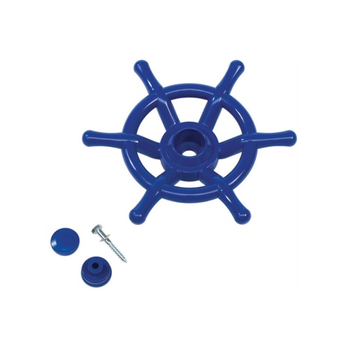 Boat Steering wheel for outdoor playset - BLUE 350mm