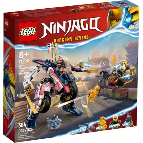 LEGO Ninjago Dragons Rising Sora's Transforming Mech Bike Racer 71792
