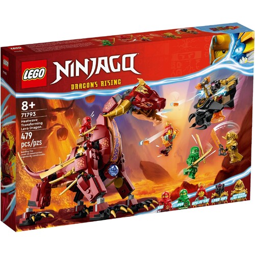 LEGO Ninjago Dragons Rising Heatwave Transforming Lava Dragon 71793