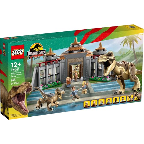 LEGO Jurassic Park 30th Anniversary Visitor Centre: T. rex & Raptor Attack 76961