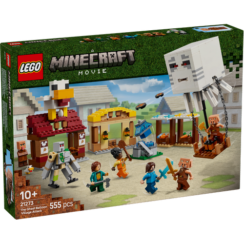 LEGO A Minecraft Movie The Ghast Balloon Village Attack 21273