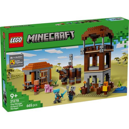 LEGO Minecraft The Pillager Outpost and Ravager 21278