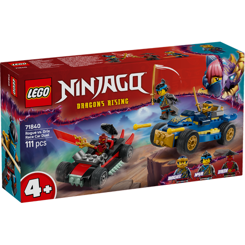 LEGO Ninjago Rogue vs Drix Race Car Duel 71840