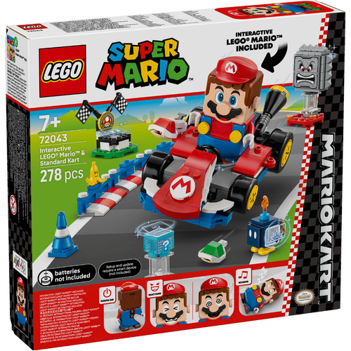 LEGO Super Mario: Mario Kart Interactive LEGO Mario & Standard Kart 72043