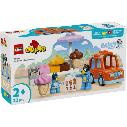 LEGO DUPLO Bluey Ice Cream Trip with Bluey 10458