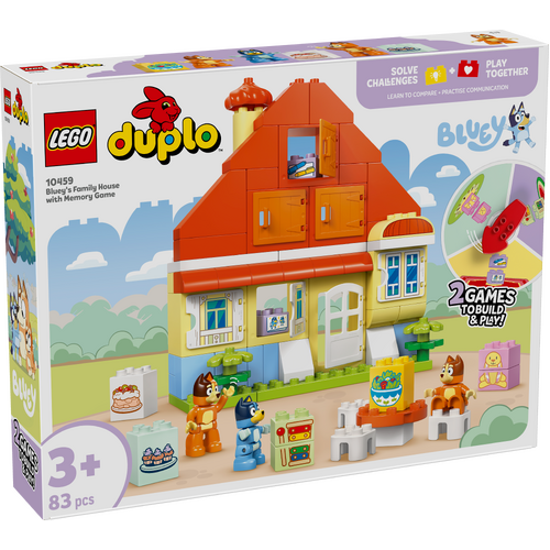 LEGO DUPLO Bluey's Family House with Memory Game 10459