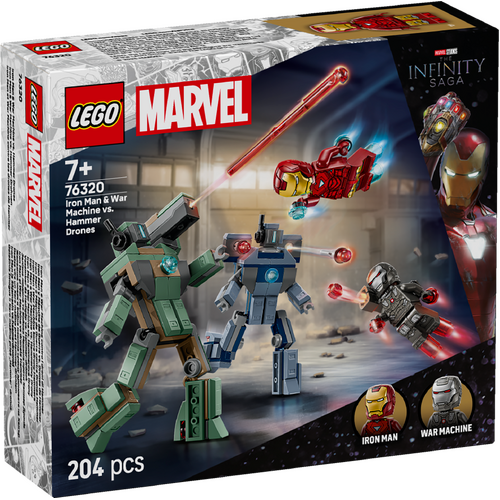LEGO Marvel Iron Man & War Machine vs. Hammer Drones 76320