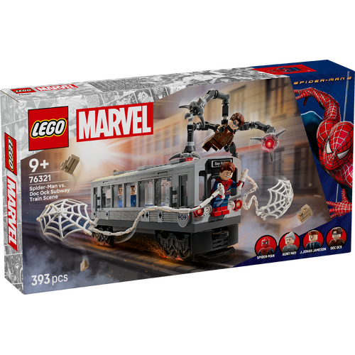 LEGO Marvel Spider-Man vs. Doc Ock Subway Train Scene 76321