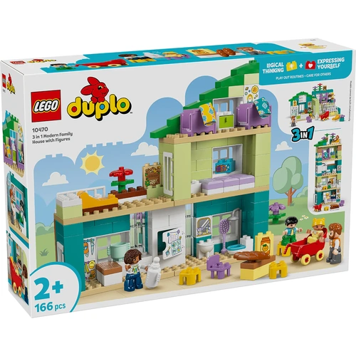 LEGO DUPLO 3 in 1 Modern Family House with Figures 10470