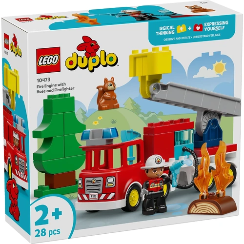 LEGO DUPLO Town Fire Truck with Hose and Firefighter 10473