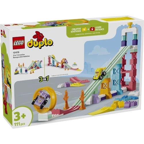 LEGO DUPLO 3 in 1 Creative Ramps with Vehicles 10478