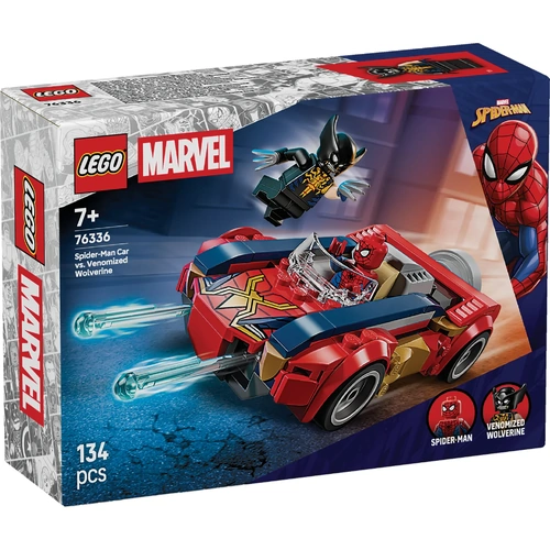 LEGO Marvel Spider-Man Car vs Venomized Wolverine 76336