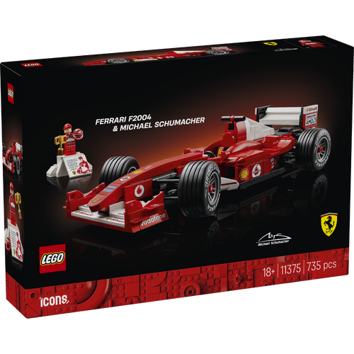 LEGO ICONS Ferrari F2004 & Michael Schumacher 11375