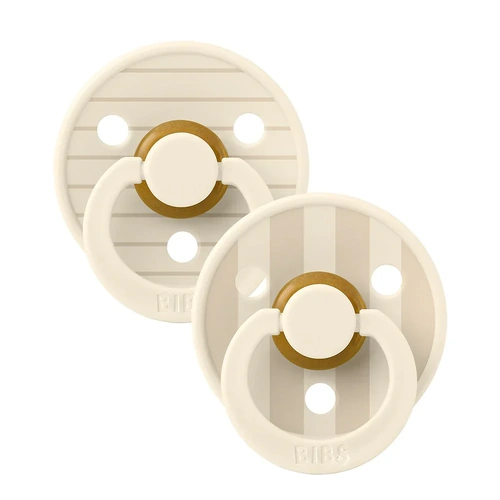 BIBS Studio Colour Dummies [Colour: Ivory Vanilla Mix] [Size: Size 1 (0-6 Months)] [Style: Pin Stripe]