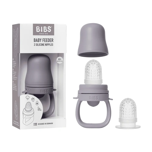 BIBS Baby Feeder Fossil Grey