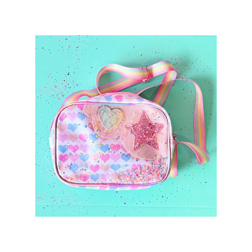 Sweet As Sugar Glitter Shoulder Bag - Pink BG05