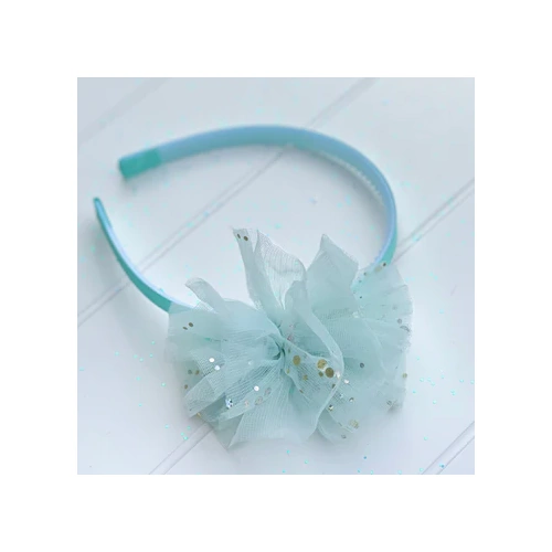 Sweet As Sugar Head Band - Bow Blue HD02