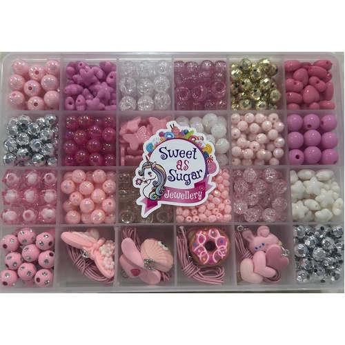 Sweet As Sugar Large Jewellry Making Kit - Pink JMK11
