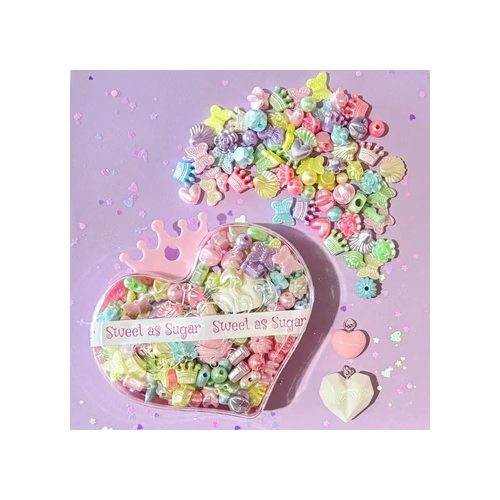 Sweet as Sugar Jewellery Making Kit - Princess Heart JMK20