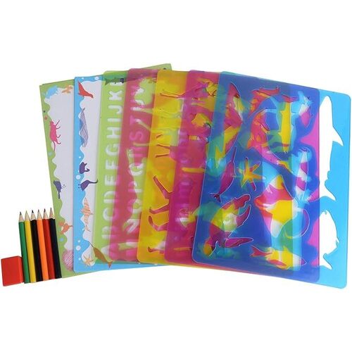 Buddy & Barney Big Box of Stencils - Animals BB025