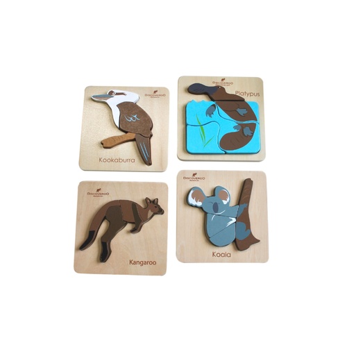 Discoveroo Chunky Aussie Animals Puzzle Assorted; One Supplied DAUSTRA