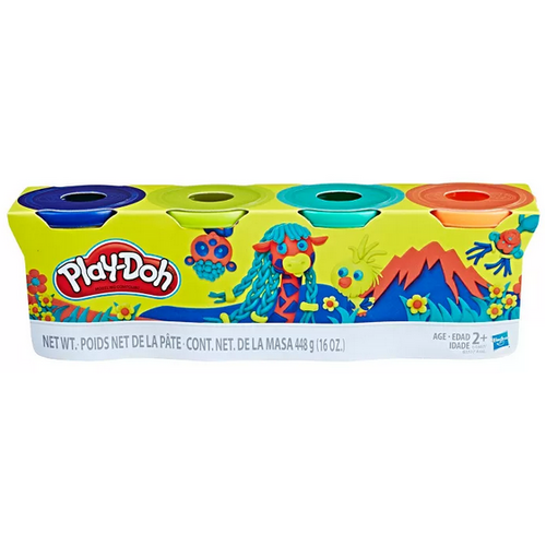 Play-Doh 4 pack Wild Colours B5517