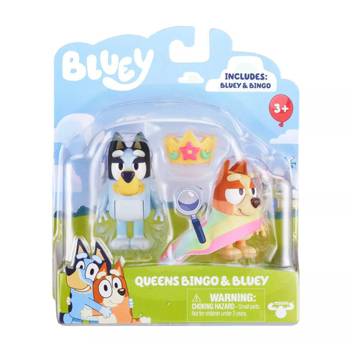 Bluey Queens Bingo & Bluey Figurine 2 Pack 13082