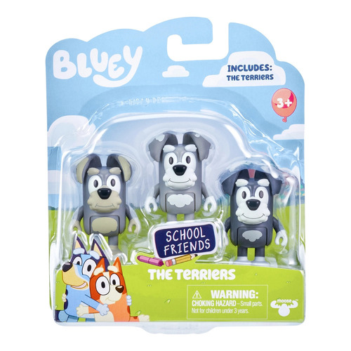 Bluey School Friends The Terriers Figurine 3 pack 17341
