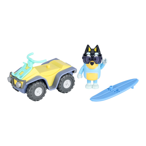 Bluey Beach Quad with Bandit Toy Vehicle and Figurine 17559