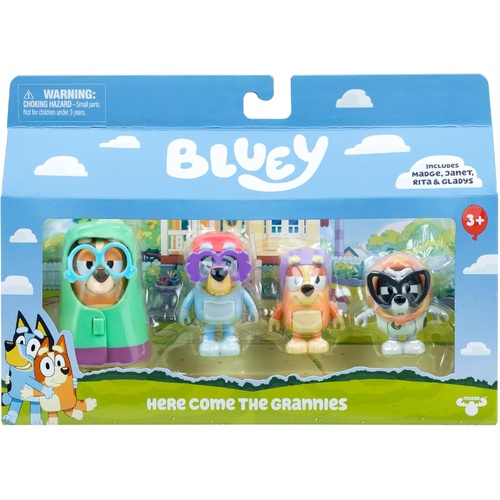 Bluey Figure 4 Pack - Here Comes the Grannies 19201