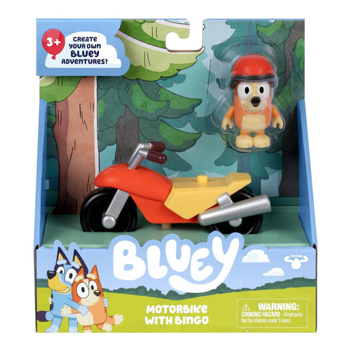 Bluey Basic Vehicle - Motorbike With Bingo 19314