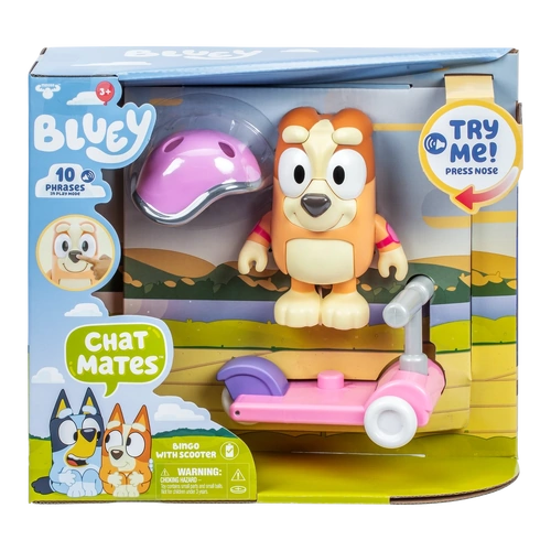 Bluey Chat Mates Figure - Bingo with Scooter 18994