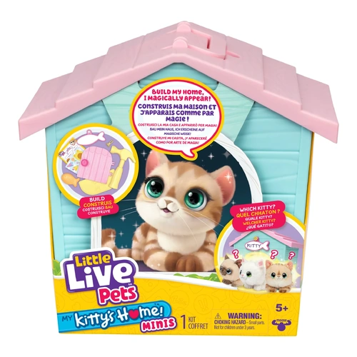 Little Live Pets S3 My Kitty's Home Minis Playset Pink/Blue 26678