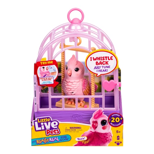 Little Live Pets My Really Real Bird & Cage - Rosie 26683