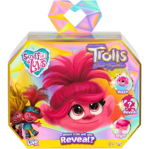 Little Live Pets Scruff-A-Luvs "Trolls Band Together" Single Plush Surprise 30181