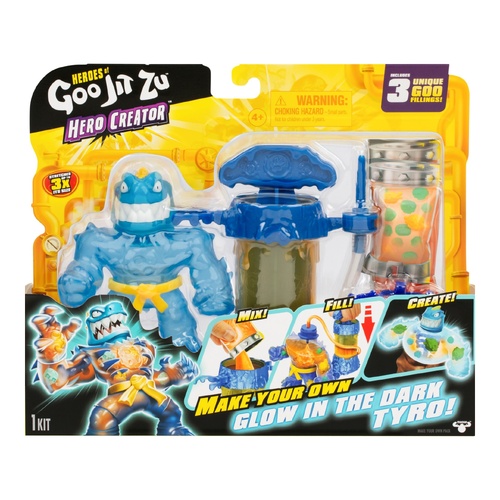 Heroes of Goo Jit Zu Hero Creator Make Your Own Glow in the Dark Tyro! 42991