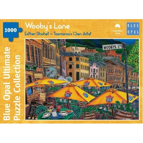 Blue Opal Esther Shohet Wooby's Lane Tasmania 1000pc Puzzle 02184 **